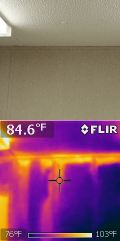 Thermal Home Imaging Inspection 4 Water Damaged Wall