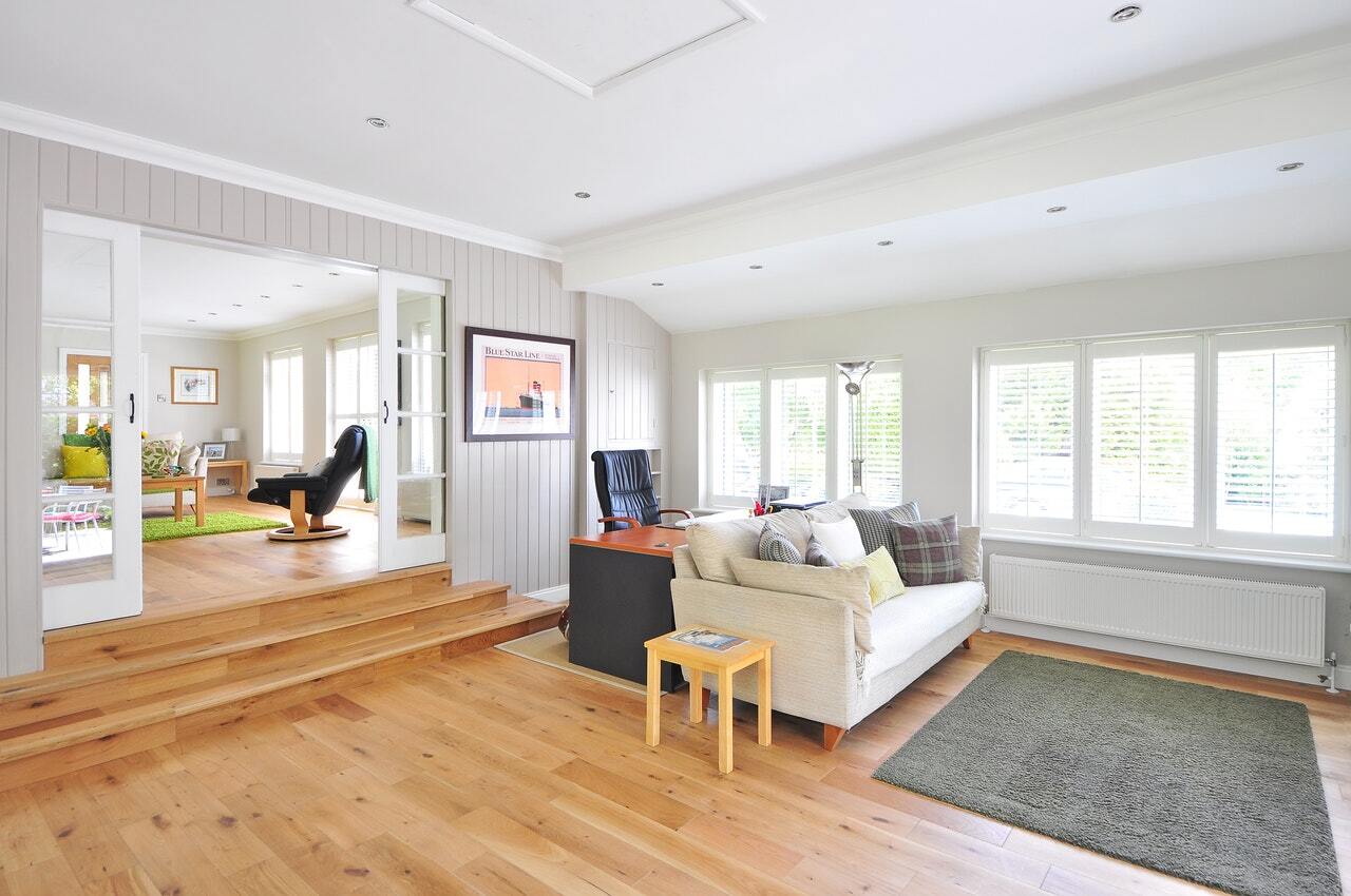 Living Room Preparing Home For Sale