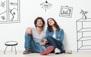 Happy Couple Dream New Home
